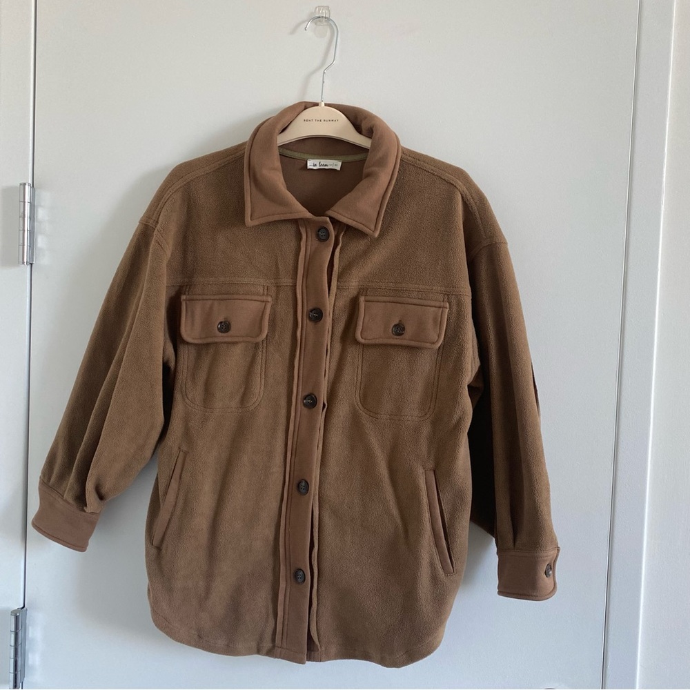 Sherpa Fleece Teddy shirt jacket - size XS